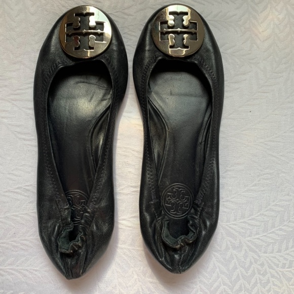 Black Hard Sole Tory Burch Flats - Picture 3 of 3